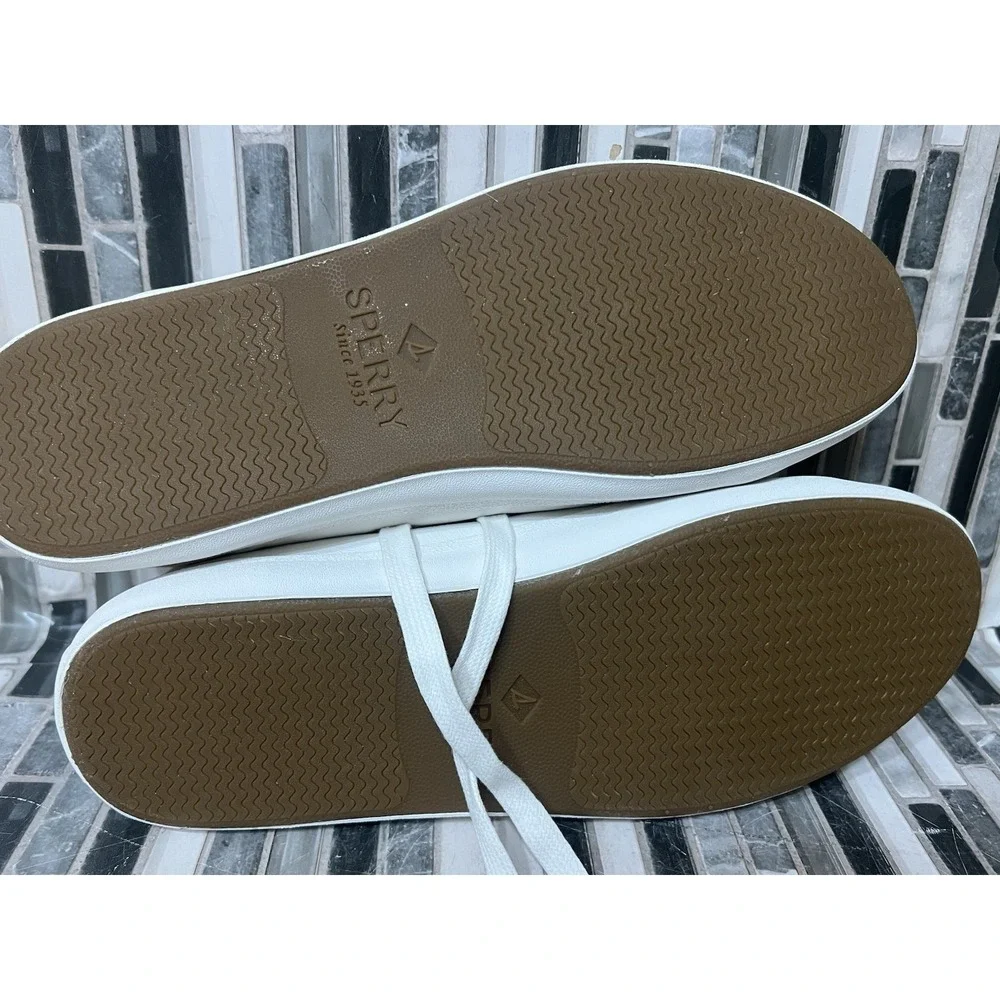 Sperry Women's Boat Shoes Sandy LTT Leather White Size‎ 10